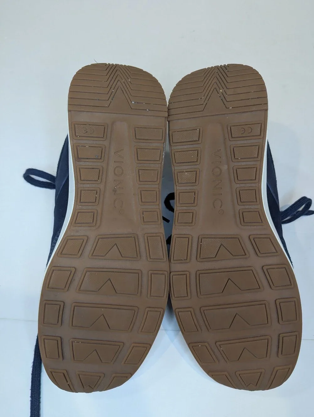 Vionic Breilyn Navy Blue Suede And Fabric Comfort Sneakers Women's Size 10